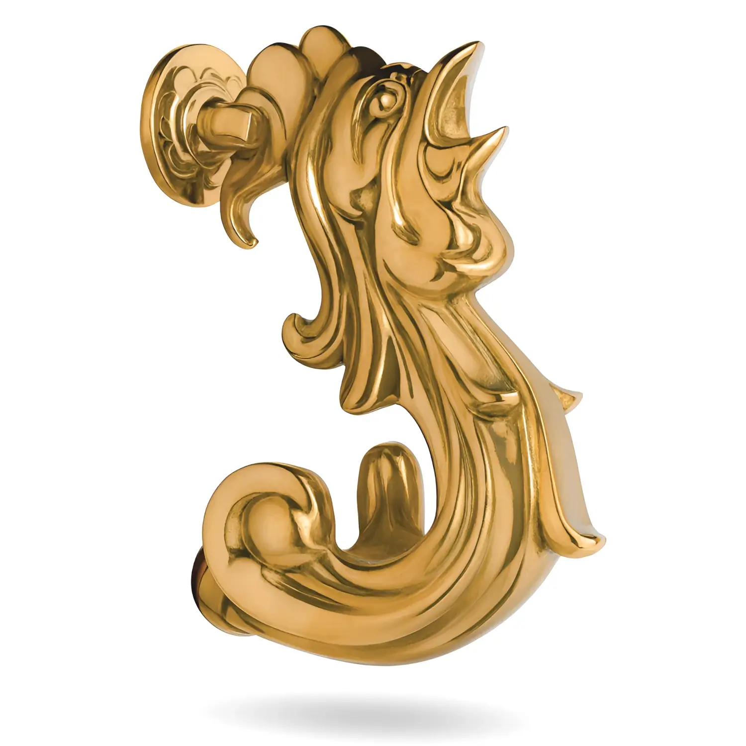 Door-knocker-brass-dørhammer-messing-MEISS-hane-worldofhandles Door knocker brass, MEISS, rooster