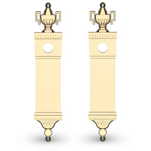 Brass door handle backplate - Uffici - French Empire