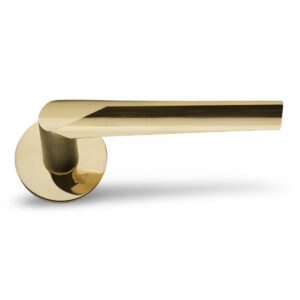 Door Handles, Komé by C.F. Møller Architects, Unlacquered Brass
