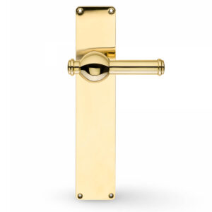 Brass Door Handle, Internal doors, CREUTZ 109 on ESKAN 45 Backplate