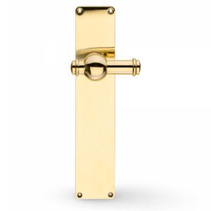 Brass Door Handle, Internal doors, CREUTZ 77 on ESKAN 45 Backplate