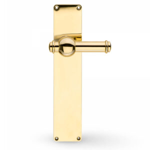 Brass Door Handle, Internal doors, CREUTZ 94 on ESKAN 45 Backplate