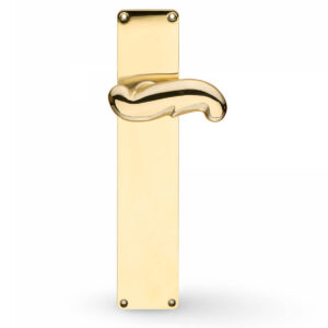 Brass Door Handle, Internal doors, WEINGARDEN 70 on ESKAN 45 Backplate