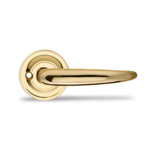 Brass Door Handle, Internal doors, Coupé 108 on Classic rosette