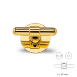 Rosettes cc38mm, Hidden screws on one side